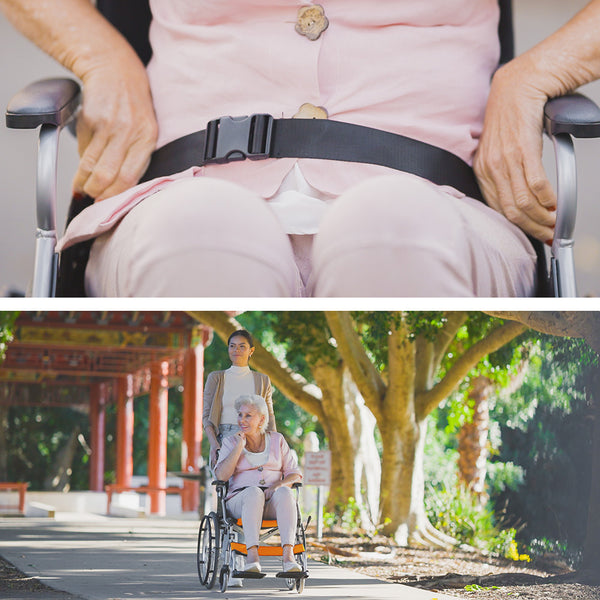 Equipmed Folding Aluminium Wheelchair, 20" Wheels, Park Brakes, 100Kg Capacity, Orange Wheelchairs