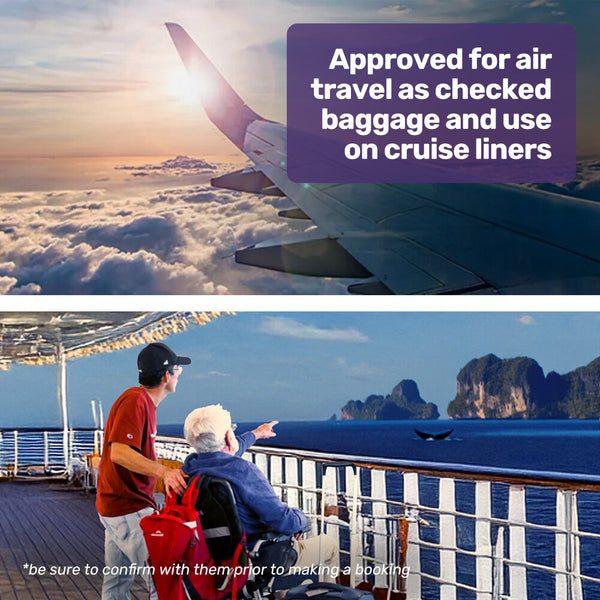 Equipmed Electric Folding Wheelchair Motorised 2X250w Long Range Power Mobility Scooter Lightweight Wheelchairs