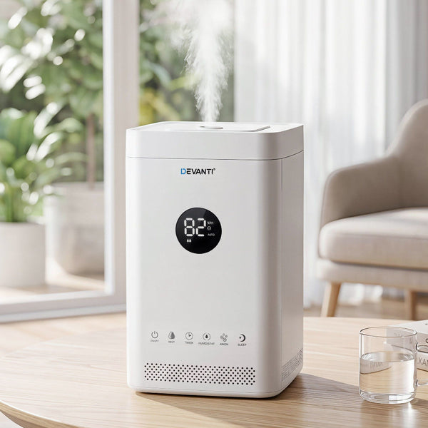 Devanti 3.5L Ultrasonic Humidifier & Air Purifier White Humidifiers