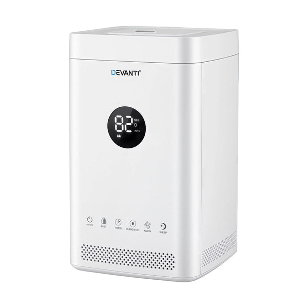 Devanti 3.5L Ultrasonic Humidifier & Air Purifier White Humidifiers