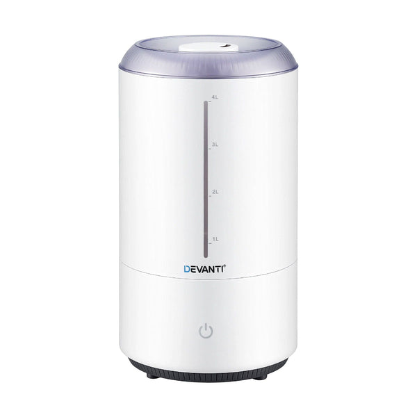 Devanti 4L Ultrasonic Humidifier & Aroma Diffuser White Humidifiers