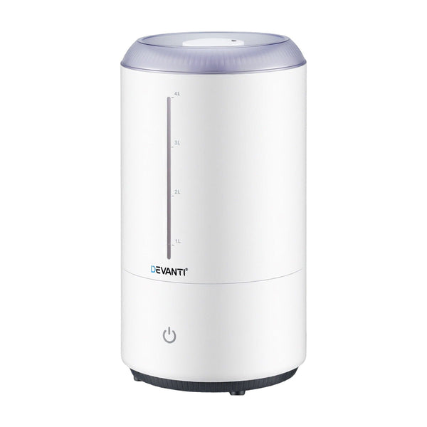 Devanti 4L Ultrasonic Humidifier & Aroma Diffuser White Humidifiers