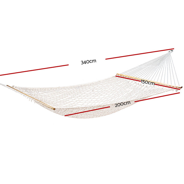 Gardeon Hammock Bed Outdoor Chair Camping Hanging Mesh 2 Person Hammocks