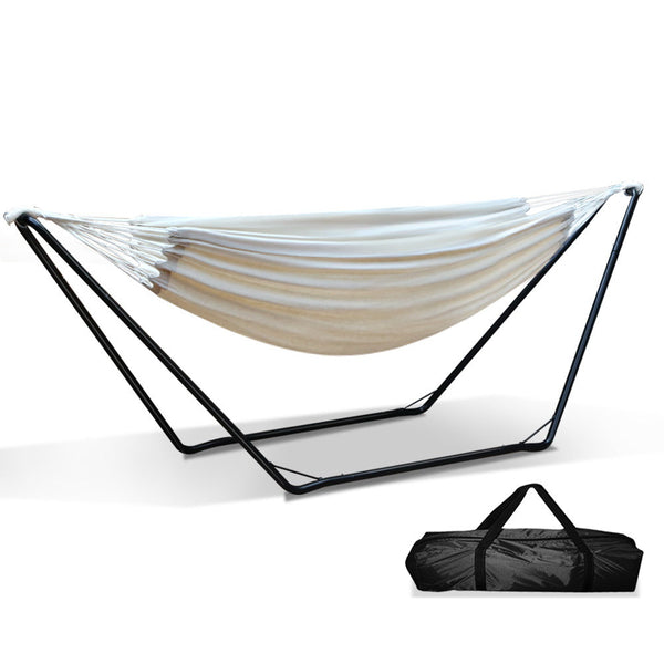 Gardeon Hammock Bed With Stand Outdoor Camping Steel Frame Hammocks
