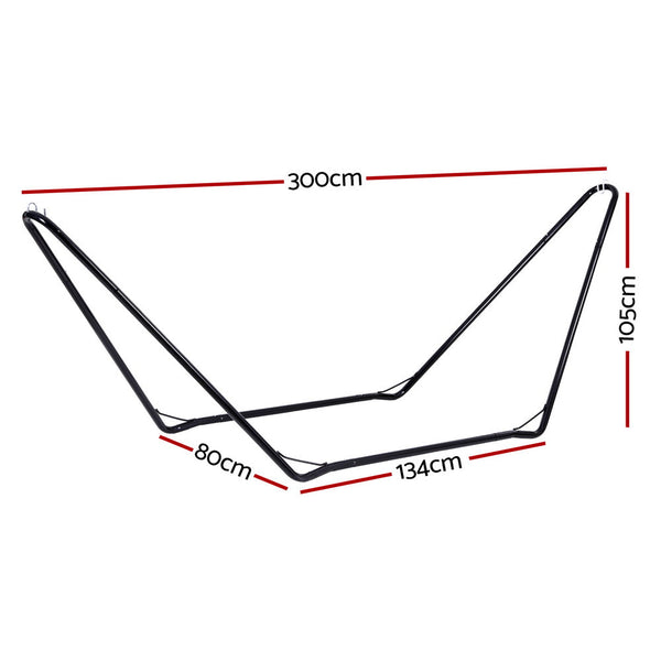 Gardeon Hammock Bed Stand Steel Frame Outdoor Garden Hammocks