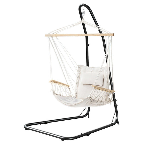Gardeon Hammock Chair With Heavy Duty Steel Stand Hammocks