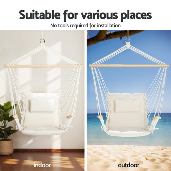 Gardeon Hammock Chair With Heavy Duty Steel Stand Hammocks