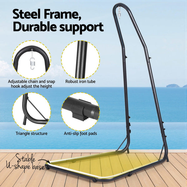 Gardeon Hammock Chair With Heavy Duty Steel Stand Hammocks