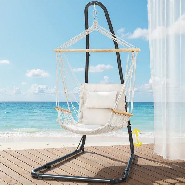Gardeon Hammock Chair With Heavy Duty Steel Stand Hammocks