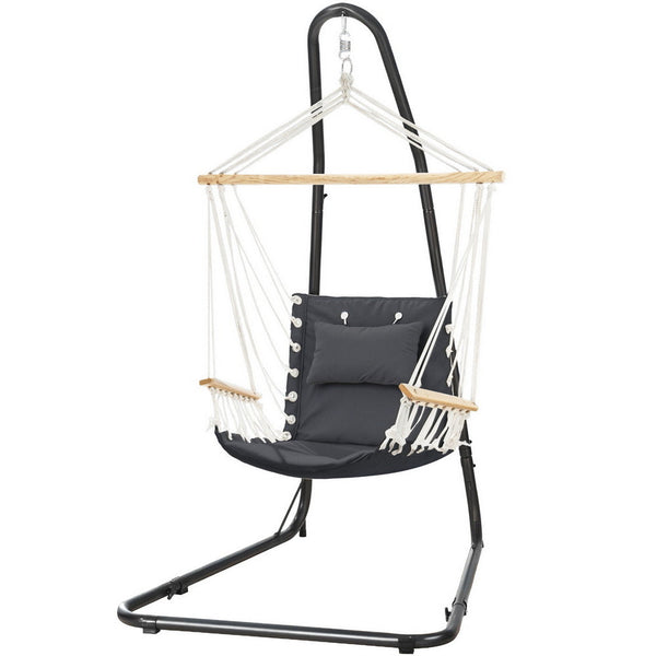 Gardeon Hammock Chair With Heavy Duty Steel Stand Hammocks
