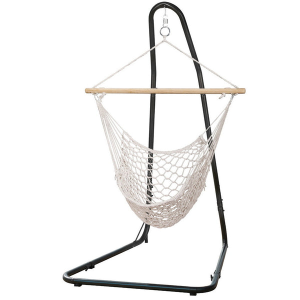 Gardeon Hammock Hanging Chair With Heavy Duty Steel Stand Hammocks
