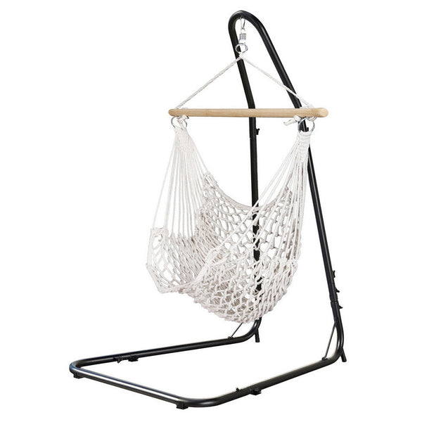 Gardeon Hammock Hanging Chair With Heavy Duty Steel Stand Hammocks