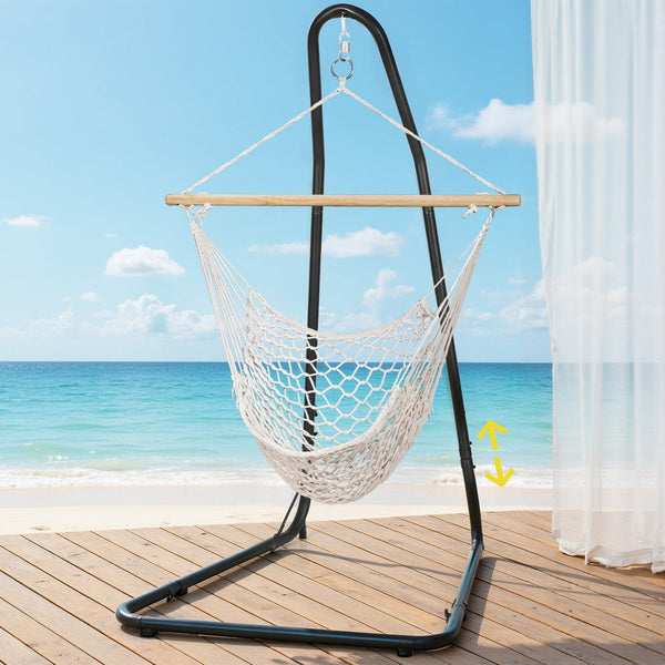 Gardeon Hammock Hanging Chair With Heavy Duty Steel Stand Hammocks