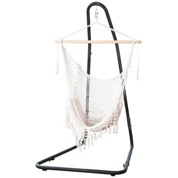 Gardeon Hammock Hanging Chair With Heavy Duty Steel Stand Hammocks