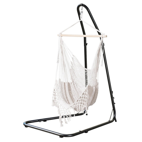 Gardeon Hammock Hanging Chair With Heavy Duty Steel Stand Hammocks