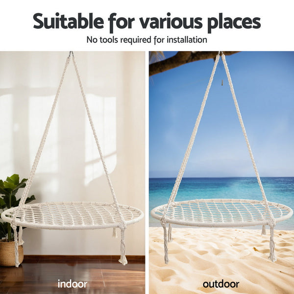 Gardeon Hammock Hanging Chair With Steel Stand Hammocks