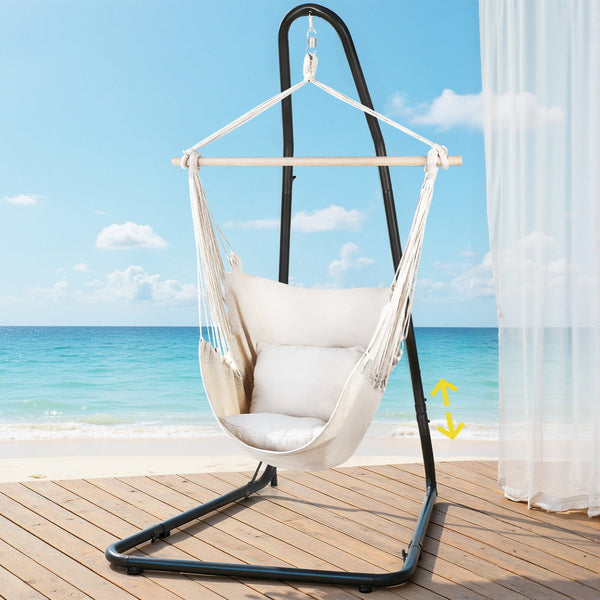 Gardeon Hammock Chair With Heavy Duty Steel Stand Hammocks