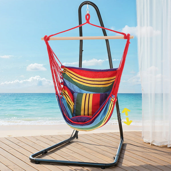 Gardeon Hammock Chair With Heavy Duty Steel Stand Hammocks