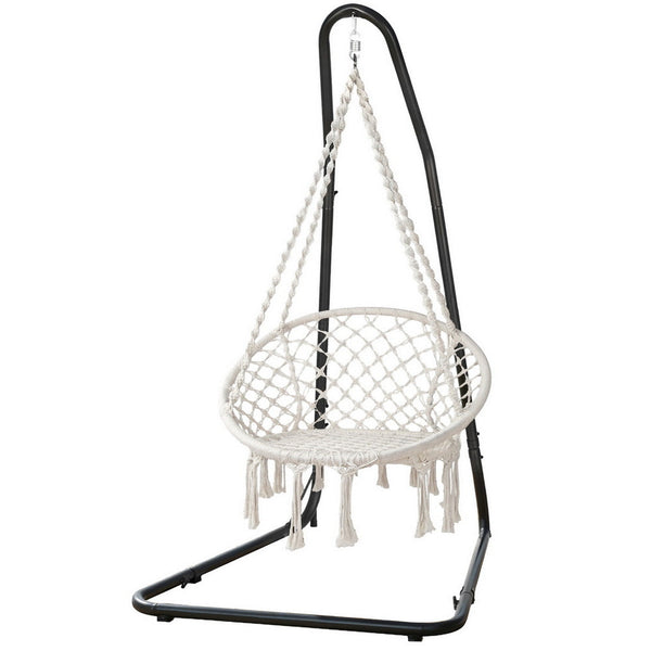 Gardeon Hammock Hanging Chair With Steel Stand Hammocks