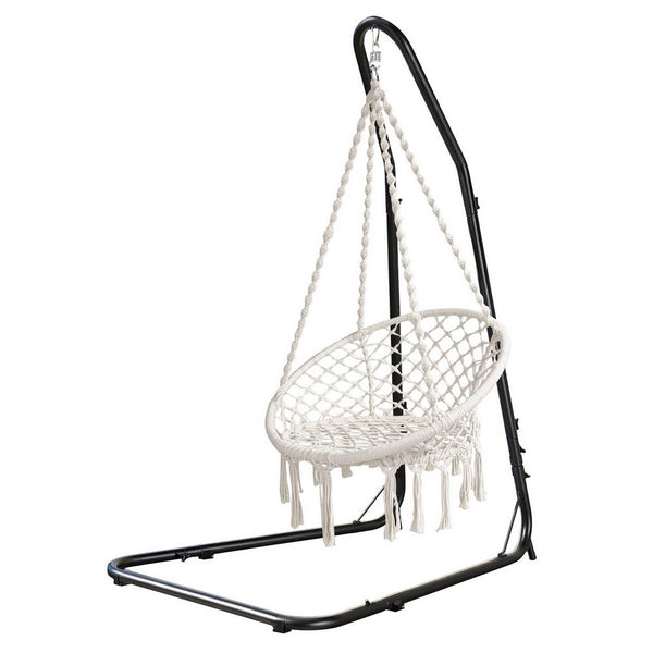 Gardeon Hammock Hanging Chair With Steel Stand Hammocks