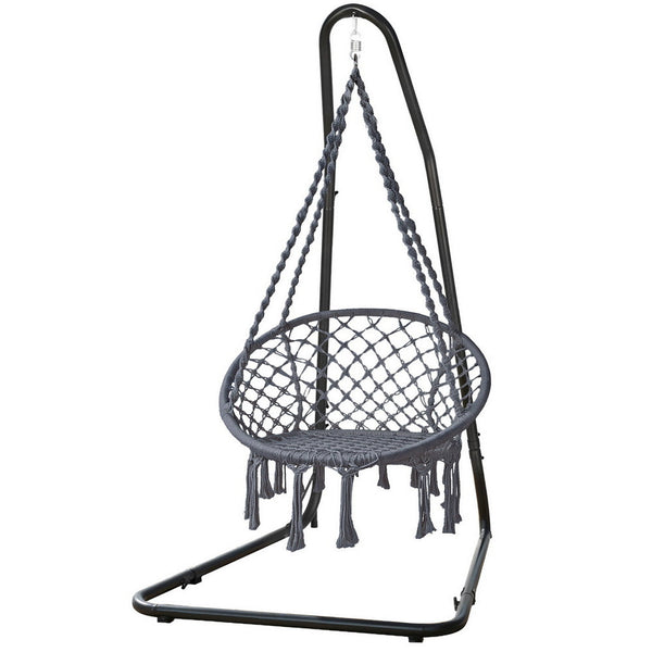 Gardeon Hammock Hanging Chair With Steel Stand Hammocks