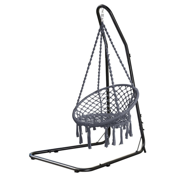 Gardeon Hammock Hanging Chair With Steel Stand Hammocks