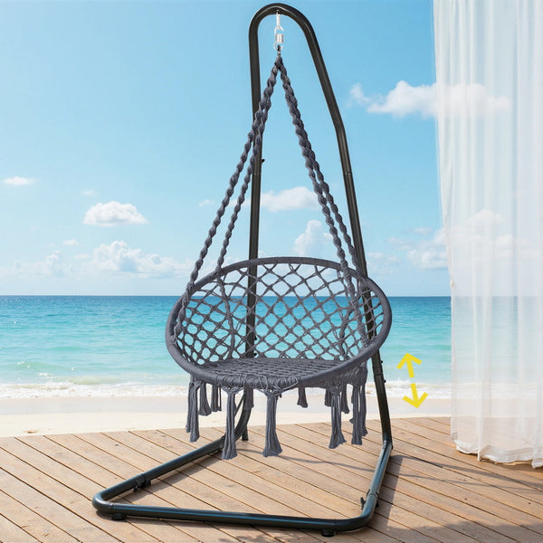 Gardeon Hammock Hanging Chair With Steel Stand Hammocks