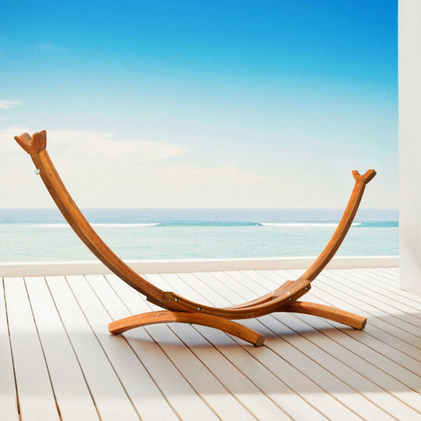 Gardeon Hammock Bed Stand Larch Wood 315Cm Length Hammocks