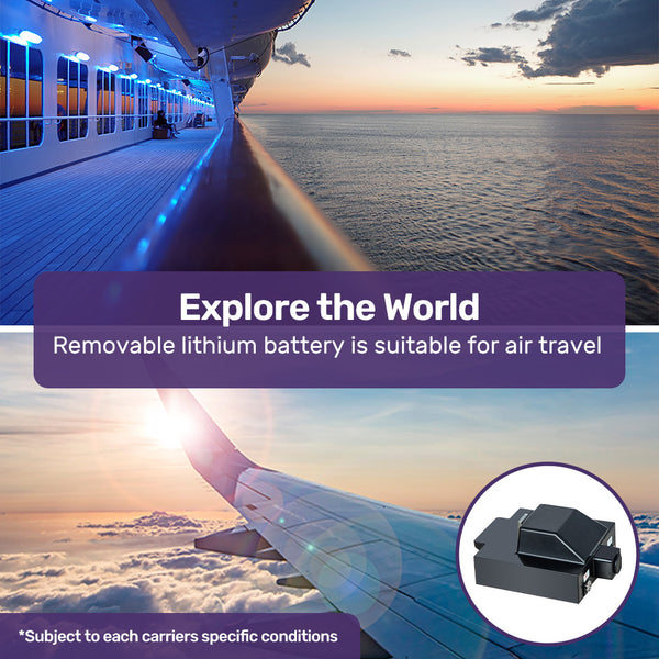 Equipmed Ultra Lightweight Folding Electric Mobility Scooter 17Kg With Battery Removed 120Kg Capacity Long Range Brushless Motor Portable Mobility Sco