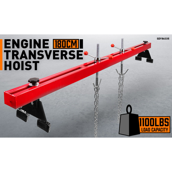 Horusdy 1.8M Engine Support Bar Load Leveler Transmission Dual Hook 500Kg Other Shop Equipment