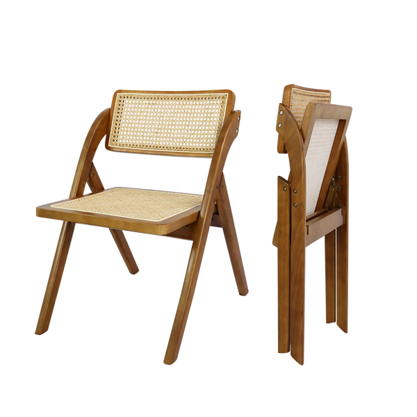 Levede 6X Foldable Rattan Dining Chairs
