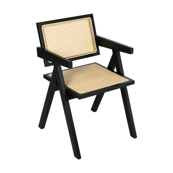 Levede 2X Black Wicker Armchair Dining Chair Dining Chairs