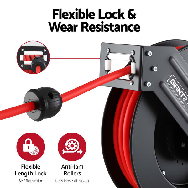 Air Hose Reel 3/8 In X 15M Retractable 300Psi Other Air Tools