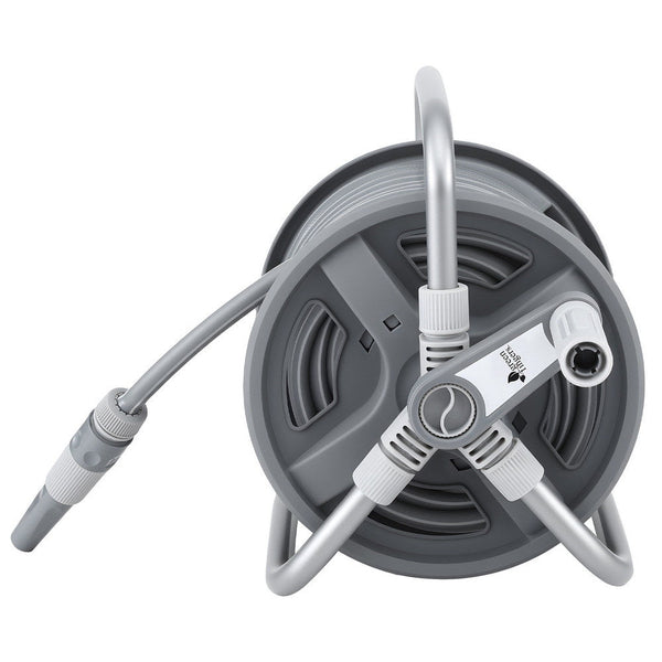Green Fingers 20M Retractable Garden Hose Reel Heavy Duty 1/2" Hose Auto Rewind Hose Reels & Storage