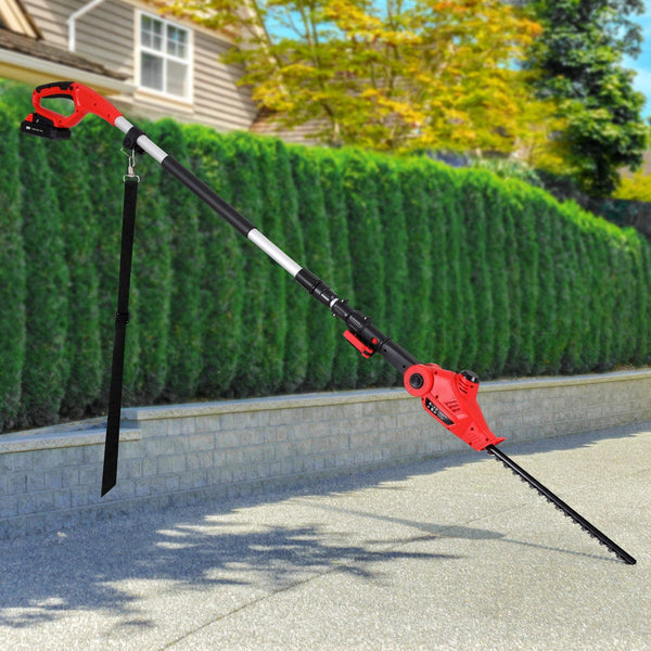Giantz Cordless Pole Hedge Trimmer Garden Pruner Electric Cutter Hedge Trimmers
