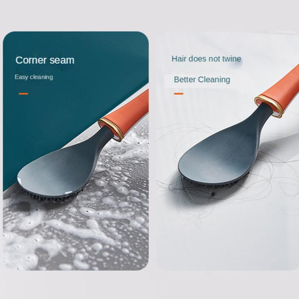 Toilet Brush White Silicone Wall Mounted Soft Bristles Bathroom Accessories Set Toilet Brushes & Holders