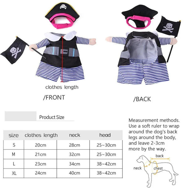 Halloween Dog Costume Pet Accessories Funny Dress Up For Small Medium Dogs Dog Clothing & Shoes
