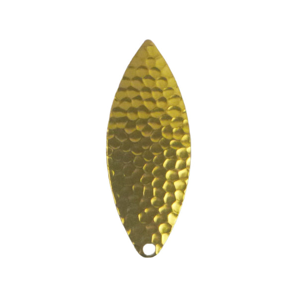 Artizan Hammered Willow Blade Brass 57Mml X 17Mmw Qty Other Terminal Tackle