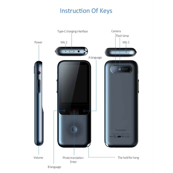 T11 138 Language Intelligent Translator 2025 Portable Speech Offline Real Time Ai Electronic Translators