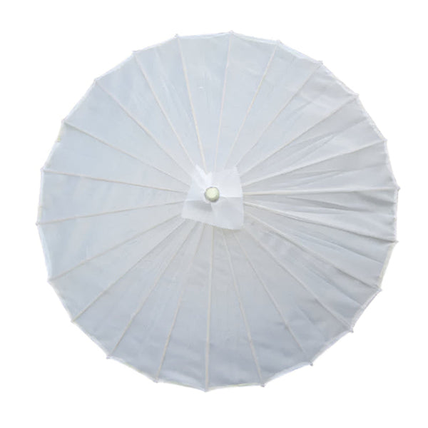 Chinese Colored Fabric Umbrella White Pink Parasols Traditional Dance Japanese Silk Props Umbrellas