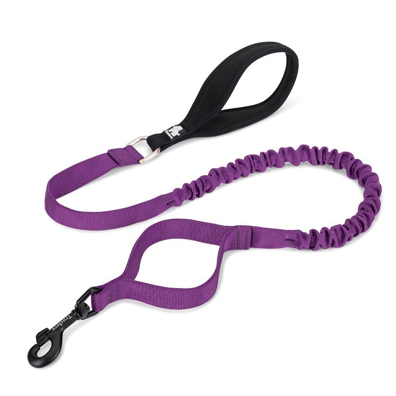 True Love Military Dog Leash 2.5 Cm Width And 1.4 Length Purple Leads & Head Collars