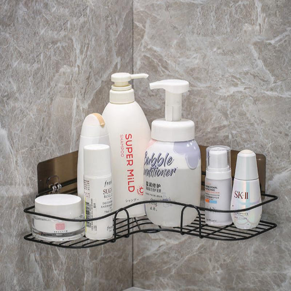 Corner Shelf Shower Black No Drill Storage Rack Holder Bathroom Accessories Other Bathroom Accessories