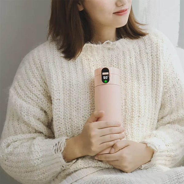 Smart Water Bottle With Temperature Display Vacuum Usb Charging Thermos 12H Hot Cup 320Ml Drinking Reminder Insulate Water Bottles & Vacuum Flasks