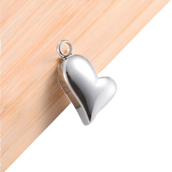 Veile Studios Heart Keepsake Stainless Steel Urn Necklace Pendant For Pet Ashes And Accessories Necklaces & Pendants