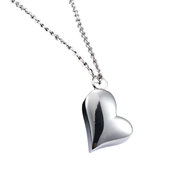 Veile Studios Heart Keepsake Stainless Steel Urn Necklace Pendant For Pet Ashes And Accessories Necklaces & Pendants