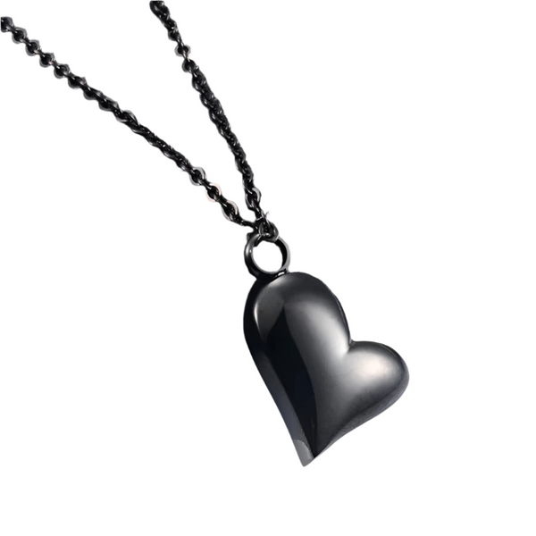 Veile Studios Heart Keepsake Stainless Steel Urn Necklace Pendant For Pet Ashes And Accessories Necklaces & Pendants
