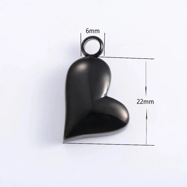 Veile Studios Heart Keepsake Stainless Steel Urn Necklace Pendant For Pet Ashes And Accessories Necklaces & Pendants