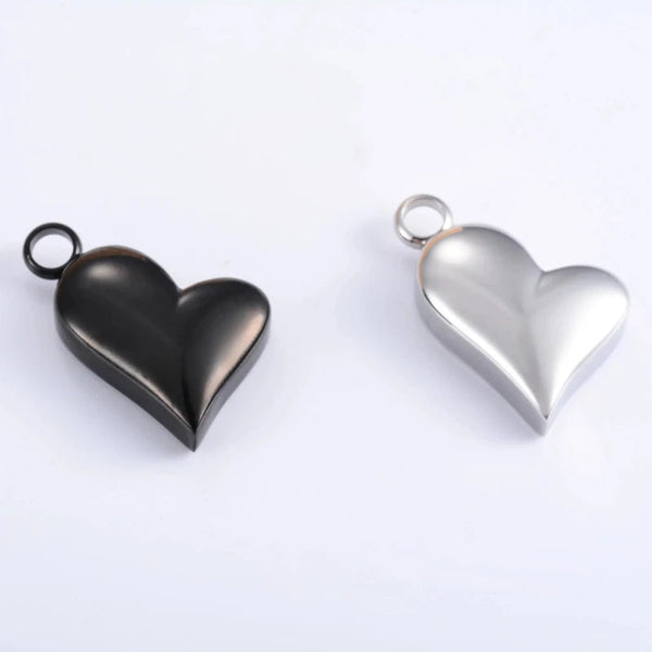 Veile Studios Heart Keepsake Stainless Steel Urn Necklace Pendant For Pet Ashes And Accessories Necklaces & Pendants