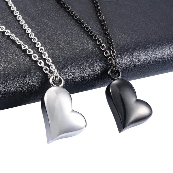 Veile Studios Heart Keepsake Stainless Steel Urn Necklace Pendant For Pet Ashes And Accessories Necklaces & Pendants