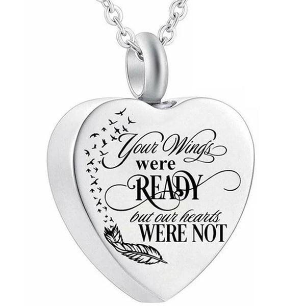 Veile Studios Heart Urn Necklace For Ashes Cremation Jewelry Keepsake Memorial Pendant Gift Necklaces & Pendants